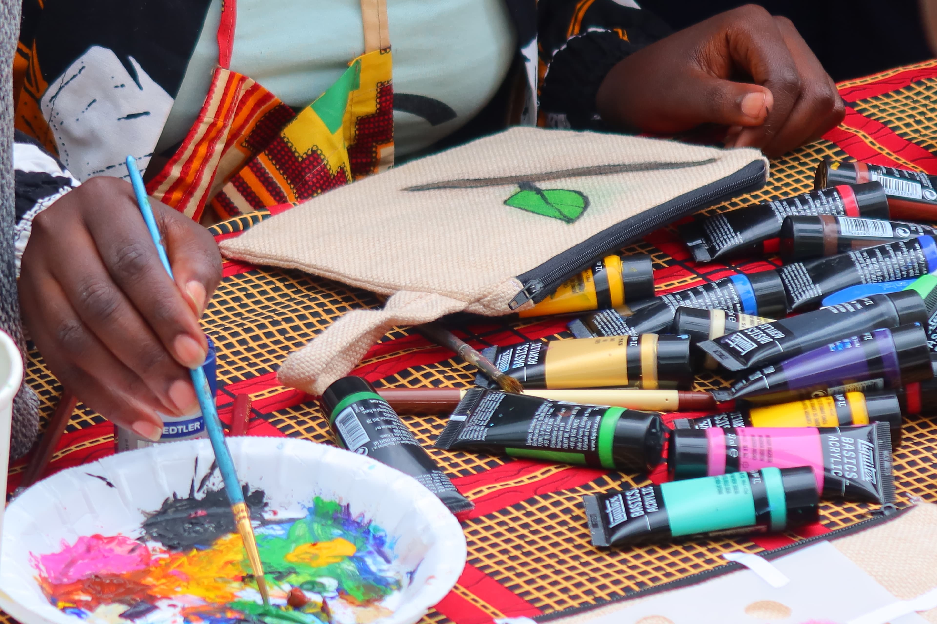 Paint Your Own Tote Bag in Kigali & Take It Home | Support Local Artist Delphine
